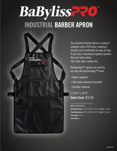 BaBylissPro Barberology™ Industrial Barber Apron #BBAPRON - Palms Fashion Inc.