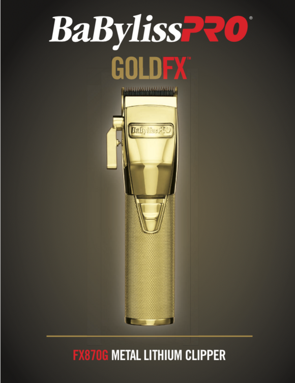 Babyliss Pro GoldFX Cordless Clipper FX870G