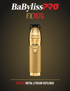 BaBylissPro GoldFX Trimmer # FX787G (Dual Voltage) - Palms Fashion Inc.