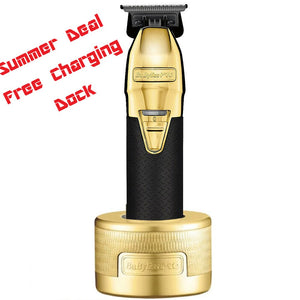 BaByliss PRO GoldFX Boost+ Metal Lithium Outlining Trimmer + FREE CHARGING BASE