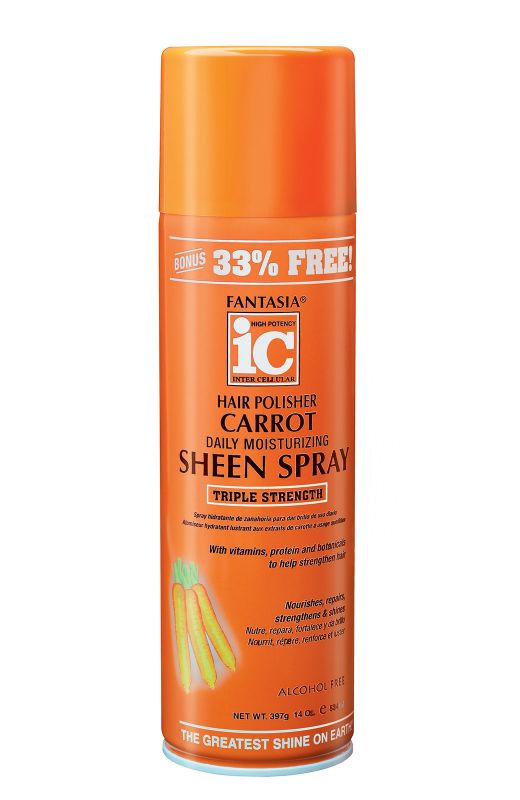 Fantasia IC Carrot Sheen Spray Hair Polisher 14 oz - Palms Fashion Inc.