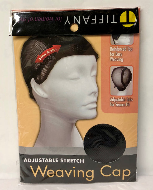 Tiffany Adjustable Stretch Weaving Cap #1045BK - Dozen Pack - Palms Fashion Inc.