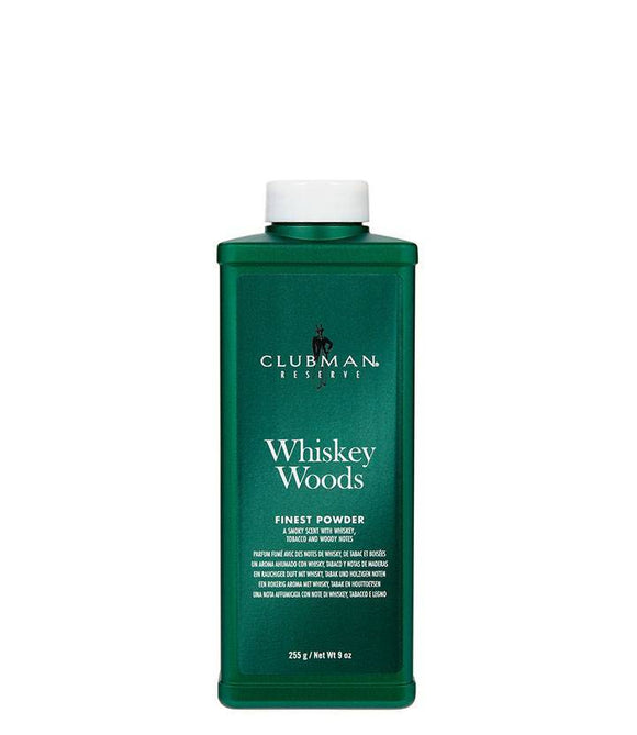 Clubman Reserve Powder Whiskey Woods 9.0 oz - Palms Fashion Inc.