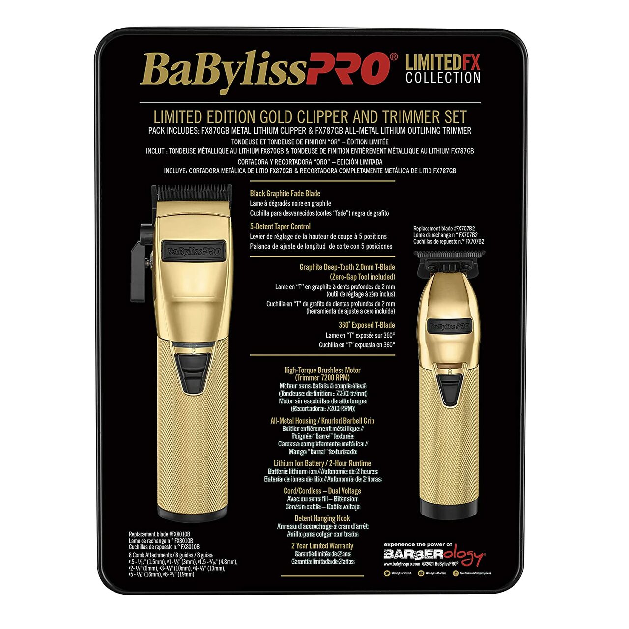 BaByliss offers PRO Limited FX Collection Cordless Clipper & Trimmer Gold