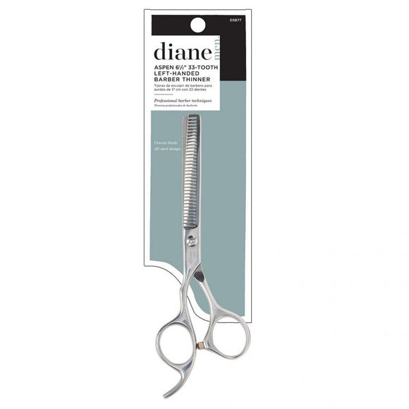 Diane Aspen 33-Tooth Left-Handed Barber Thinner - 6.5