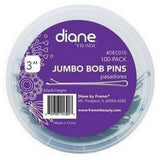 Diane Extra Large Bobby Pins 3" Black - 100 Count Jar # DEC010