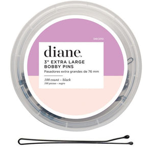 Diane Extra Large Bobby Pins 3" Black - 100 Count Jar # DEC010