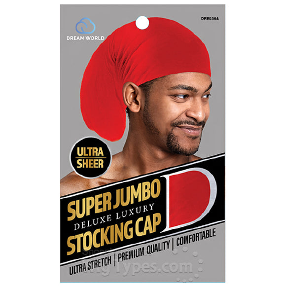 Dream Super Jumbo Stocking Cap  Black Color # 039BK - Dozen Pack
