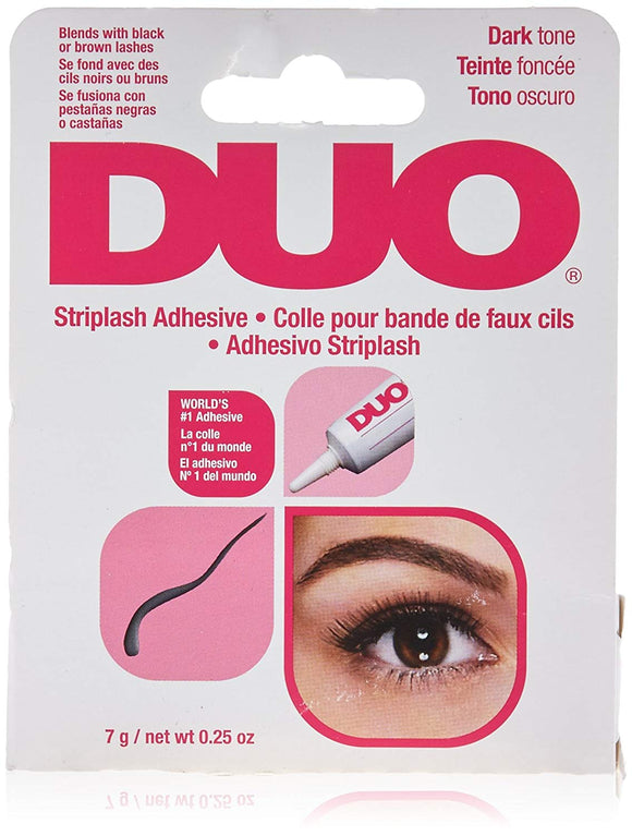 DUO Strip Lash Adhesive Dark, for strip  eyelash, 0.25 oz - 6 pack - Palms Fashion Inc.