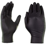 AMMEX X3 Black Nitrile Gloves - MEDIUM & LARGE
