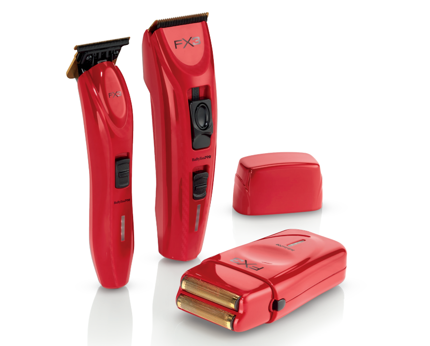 Deals BaByliss Pro FX3 Red Collection Clipper + Trimmer + Shaver + Bag