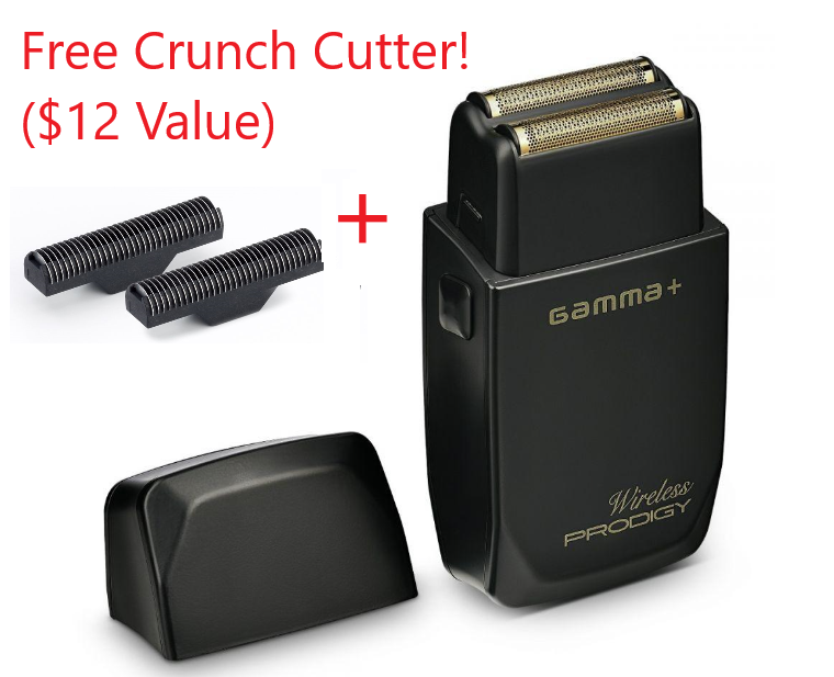 Gamma Wireless Prodigy Foil Shaver with free Crunchy Cutter Palms Fashion Inc.