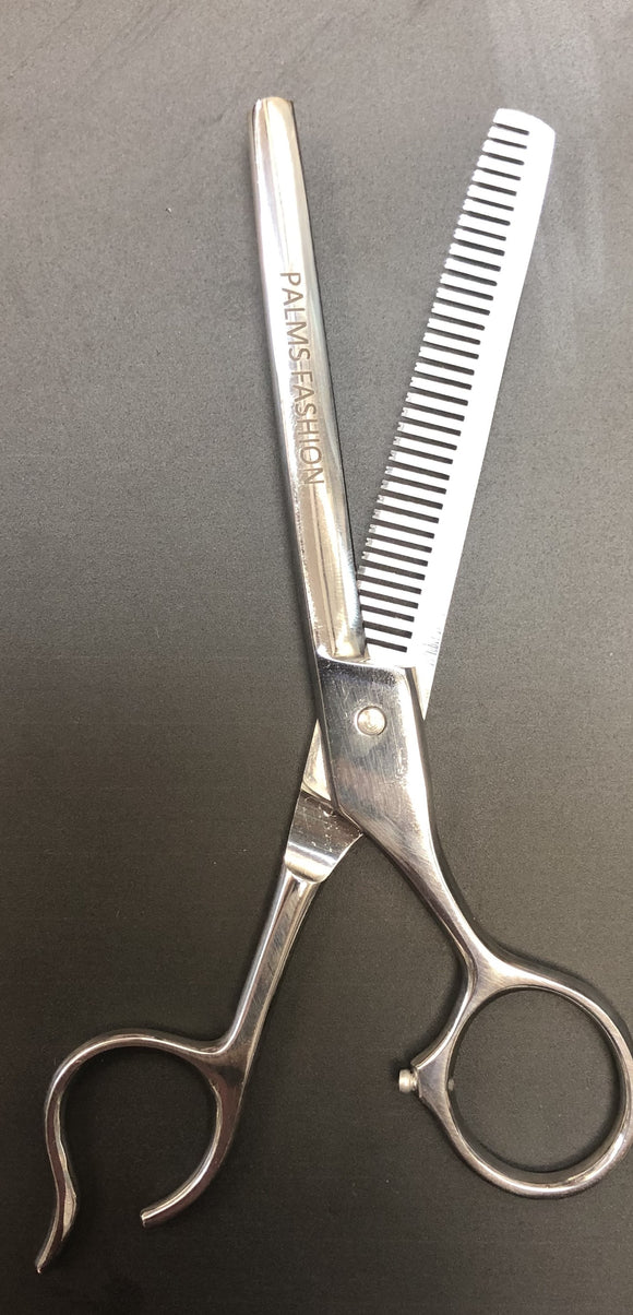 Palms - Professional Barber Thinning Shear Offset with Open Handle - Size 6