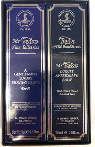 Taylor of Old Bond Street Shaving Cream & Aftershave Balm Gift Box # 75ml