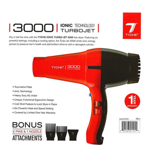 Tyche Turbojet 3000 Professional Ionic Ceramic Hair Dryer - Palms Fashion Inc.