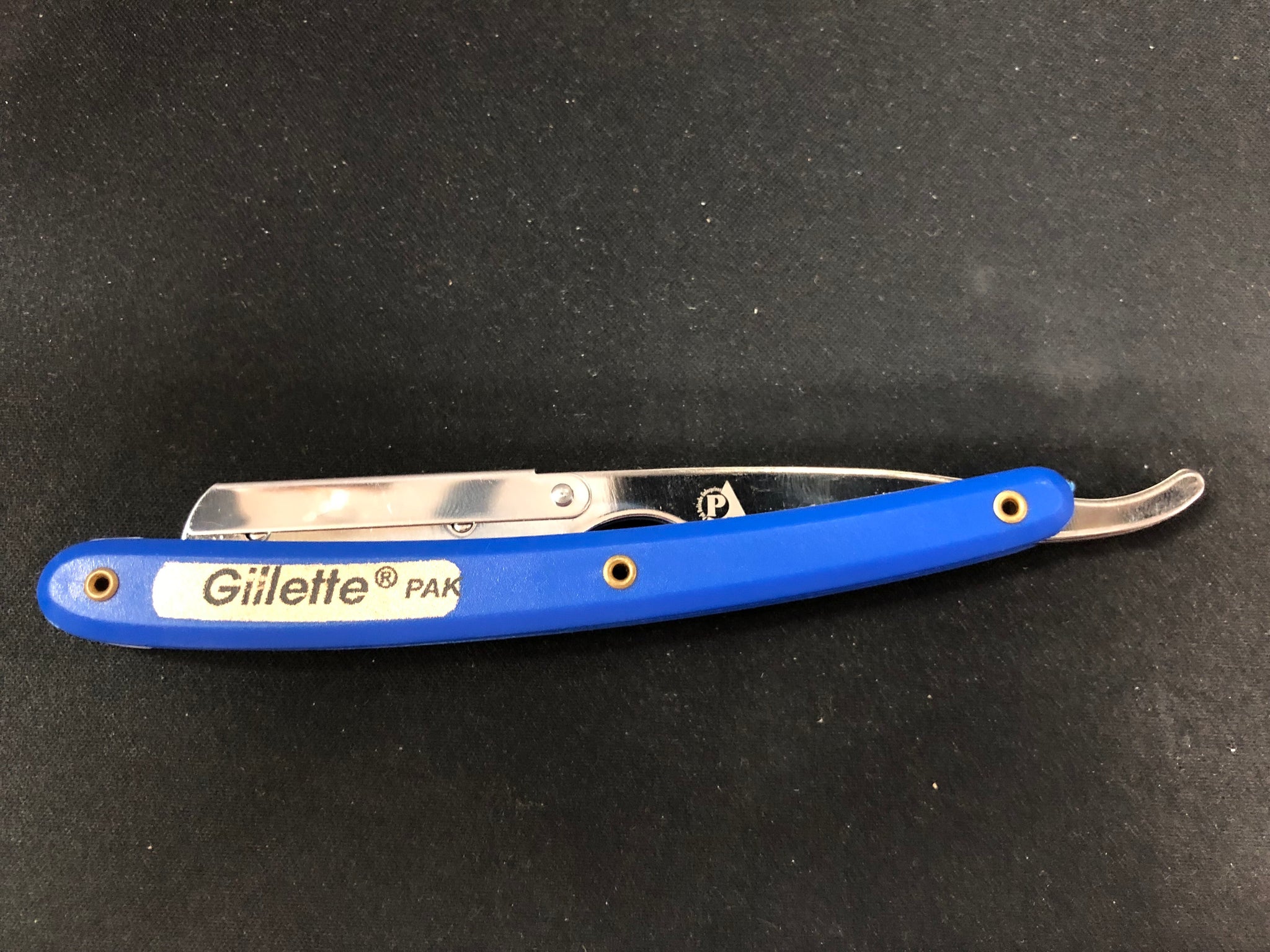 Gillette Razor With Straight Razor Gillette Barber Straight Razor - 4 Color (Black, Red, Blue, Gray ...