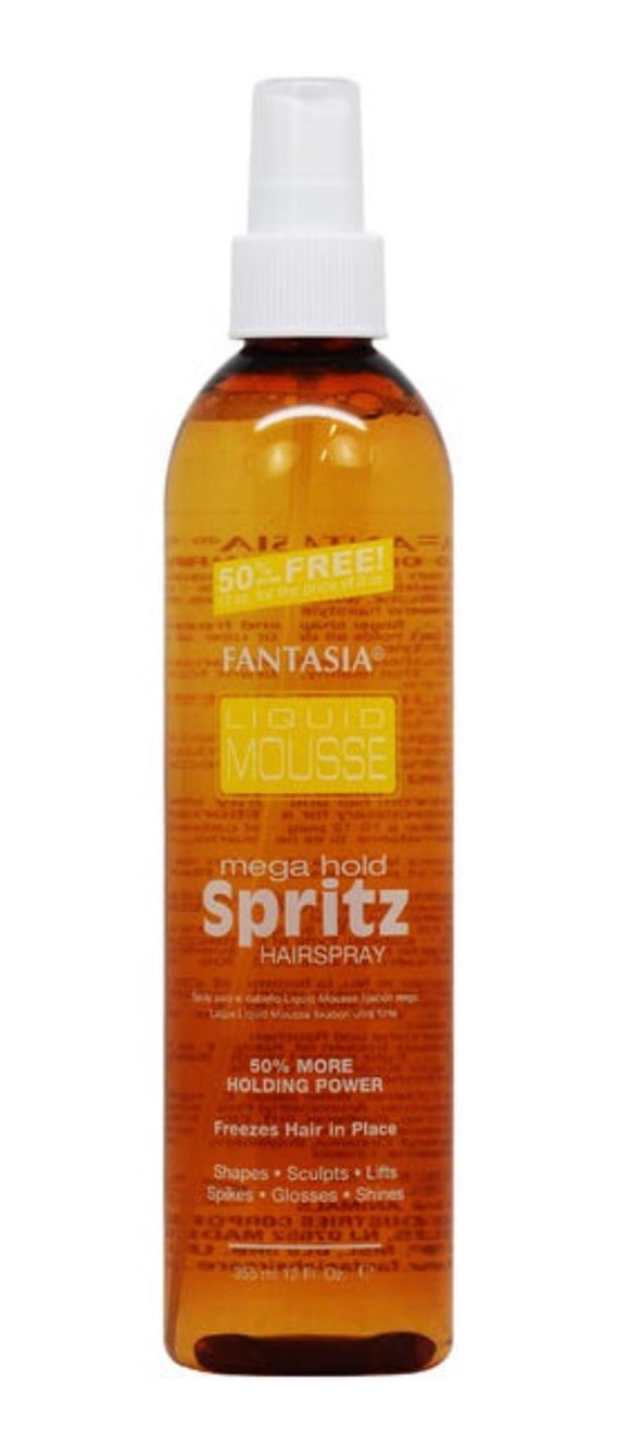 Fantasia Liquid Mousse Mega Hold Spritz 12oz - Palms Fashion Inc.