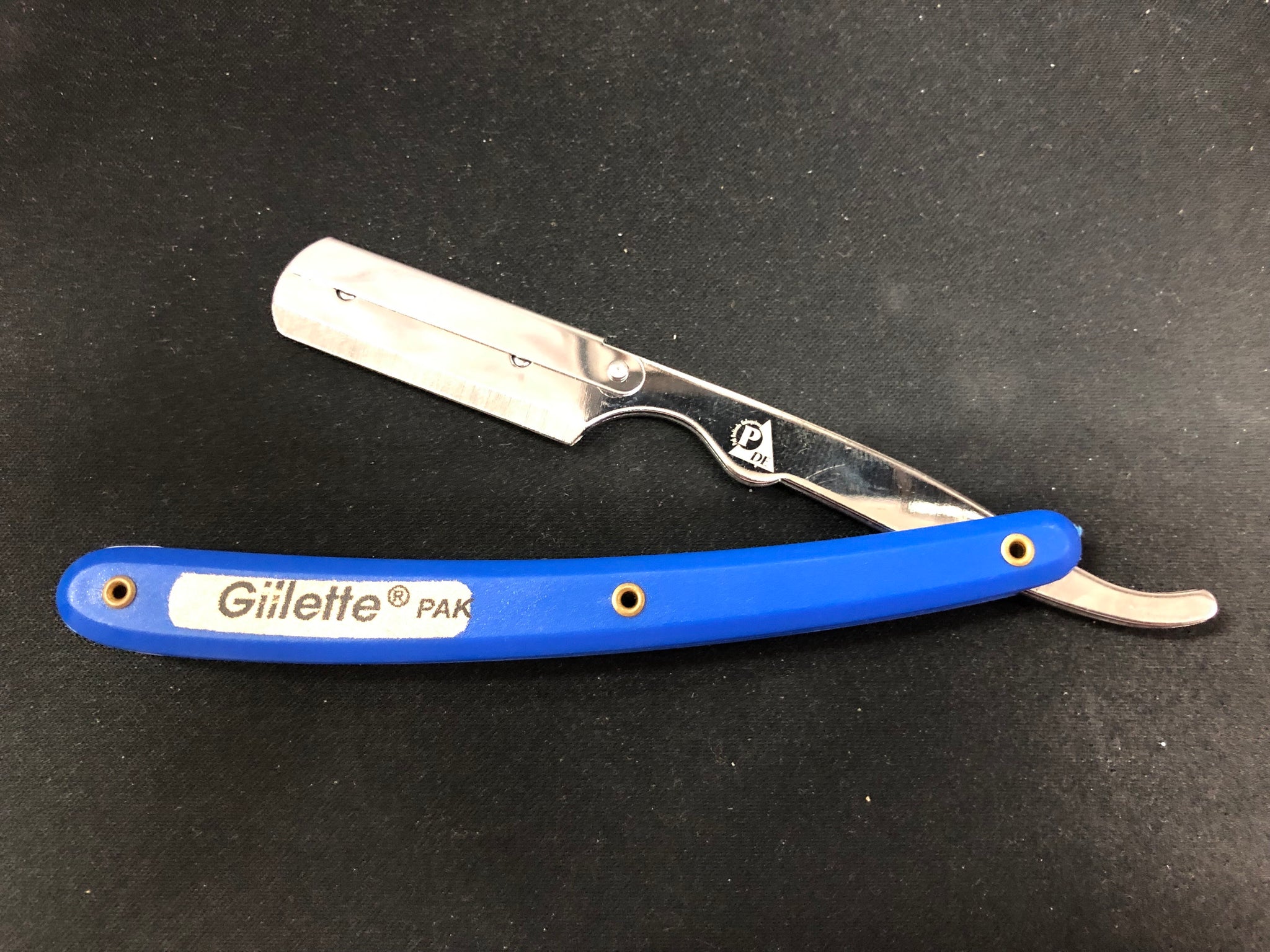 Gillette Barber Straight Razor - 4 Color (Black, Red, Blue, Gray ...