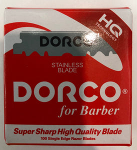 Dorco Red Single Edge Razor Blades - 100 Blades