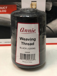 Annie Weaving Thread BLACK (1200M) #4848 - Palms Fashion Inc.