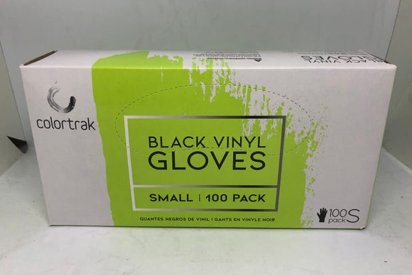 Disposable Black Vinyl Gloves Powder Free 100 Count - Small - Palms Fashion Inc.