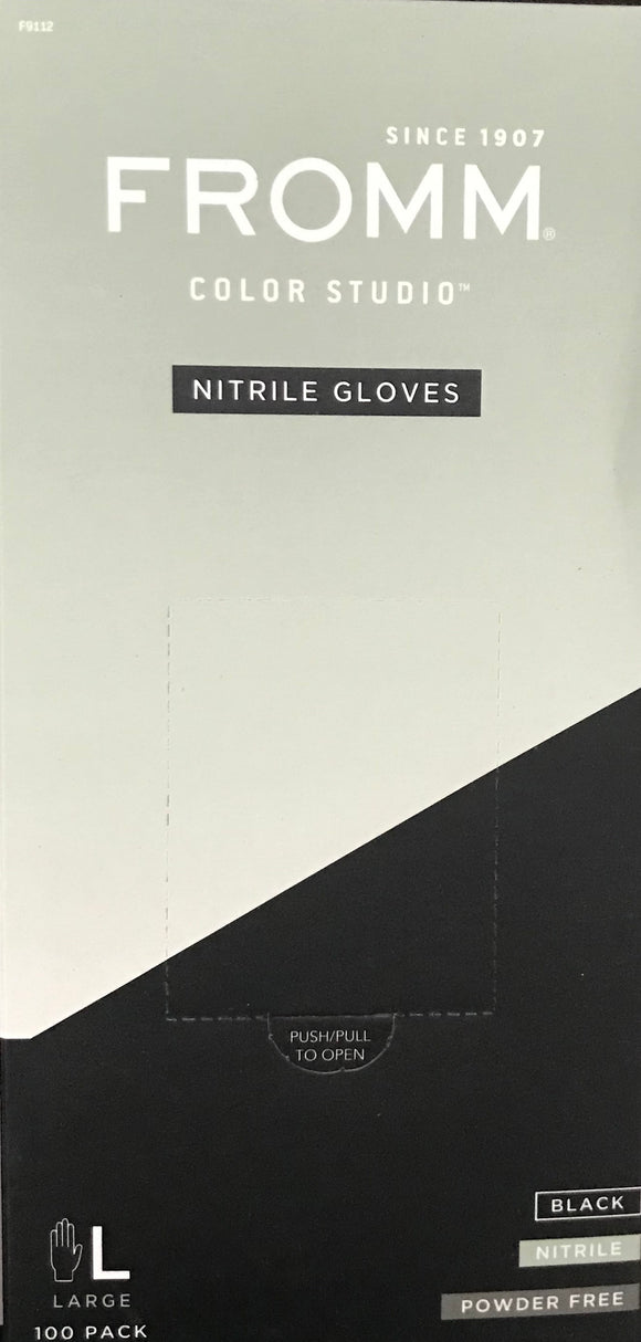 Diane 100-Pack Powder-Free Nitrile Gloves in Black - 3 Size - Palms Fashion Inc.