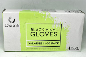 Disposable Black Vinyl Gloves Powder Free 100 Count - XL - Palms Fashion Inc.