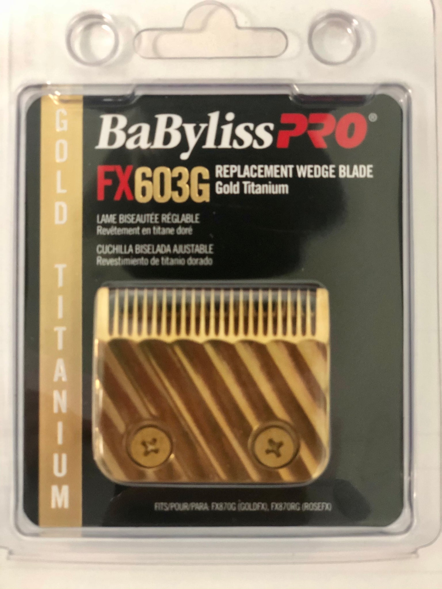 BaByliss PRO GoldFX Clipper FX870G and Metal Comb Set 