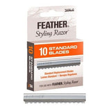 Jatai Feather Styling Razor Standard Blades - 10 Blades #F1-20-100 - Palms Fashion Inc.