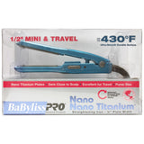 Babyliss Pro Nano Titanium Mini & Travel Iron Straightener,  1/2" # BABNT3050N - Palms Fashion Inc.