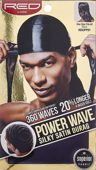 Kiss Power Wave Satin Durag, Black, 1 ct - Kroger