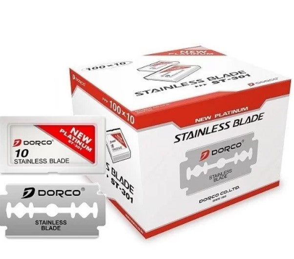 Dorco STP-301 Red Double-Edge Razor Blades - 100 Blades– Palms