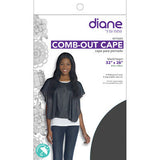 DIANE COMB-OUT CAPE - BLACK #DTA005 - Palms Fashion Inc.