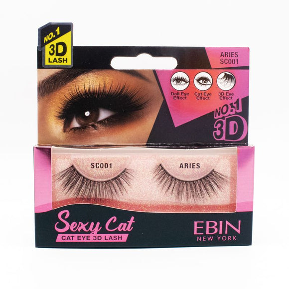 EBIN 3D Eyelash SEXY CAT - 12 Kinds - Palms Fashion Inc.