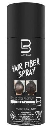 L3VEL3 Hair Fiber Spray 4.4oz - Black