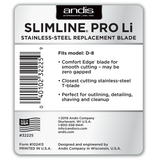 Andis Slimline Pro Li Replacement Blade Stainless # 32225 - Palms Fashion Inc.