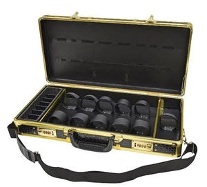 Burmax  Barber Case, Barber Kit Tool Case Gold and Black