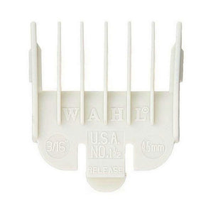 Wahl Color-Coded Clipper Guide Attachment comb White #1.5 - 3/16" (4.5mm) #3139-101 - Palms Fashion Inc.