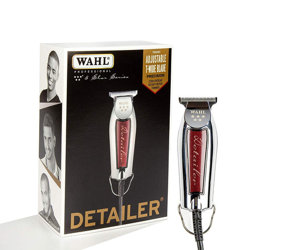 Wahl 5 Star Detailer Trimmer Silver/Red #8081 - Palms Fashion Inc.