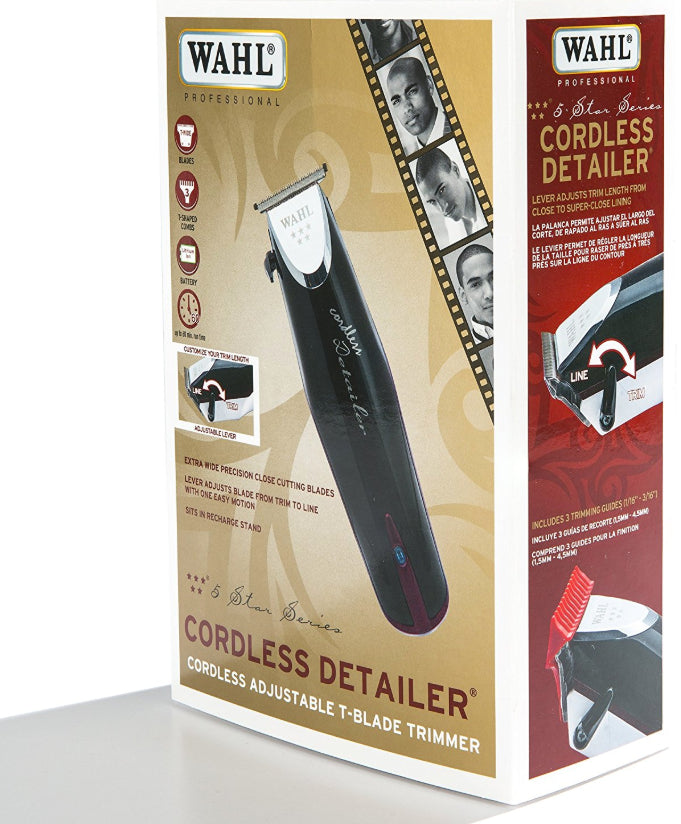 Wahl Cordless Detailer Trimmer 5 Star Series With Lever